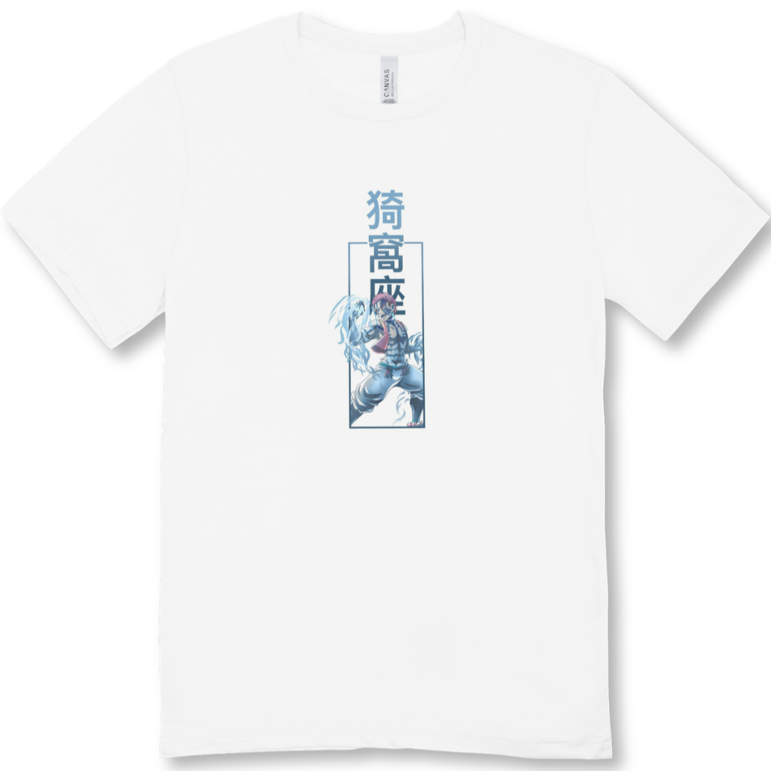 Vibrix Anime Goku Blue and White - Unisex Classic Crew T-Shirt