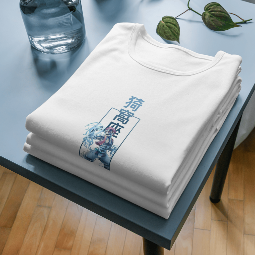Vibrix Anime Goku Blue and White - Unisex Classic Crew T-Shirt